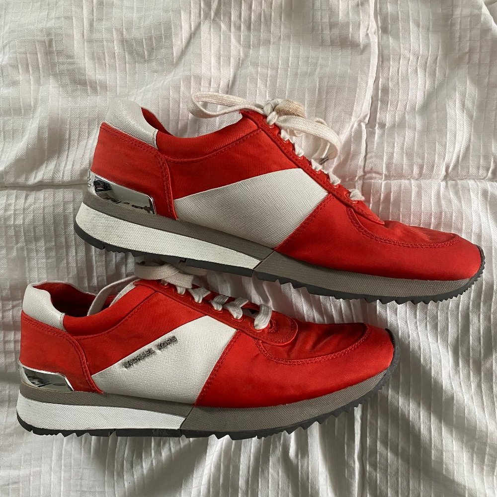 Michael Kors Red Tennis Shoes